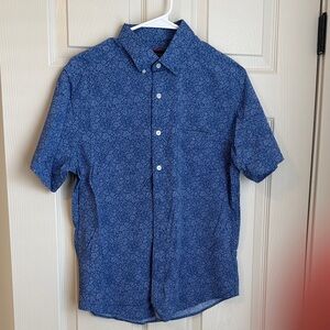 UNTUCKit Navy Floral Button Down Shirt